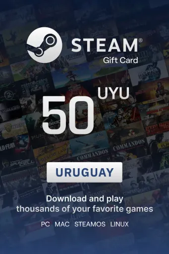 Steam Wallet 50 UYU Gift Card (Uruguay) - Digital Key