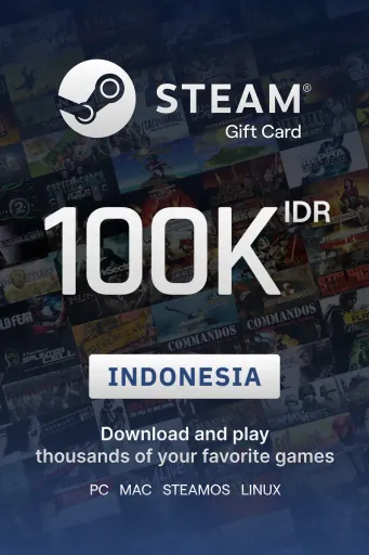 Steam Wallet 100000 IDR Gift Card (Indonesia) - Digital key