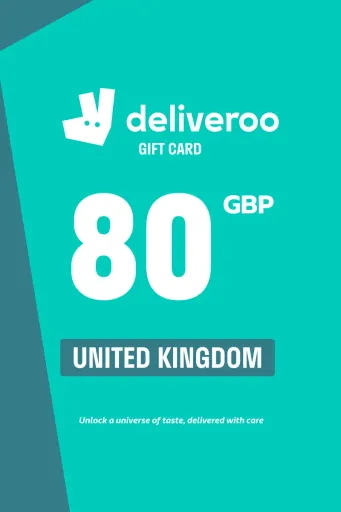 Deliveroo 80 GBP Gift Card (United Kingdom) - Digital Key