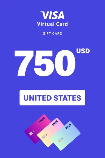 Product Image - Virtual Visa 750 USD Gift Card (United States) - Digital Key
