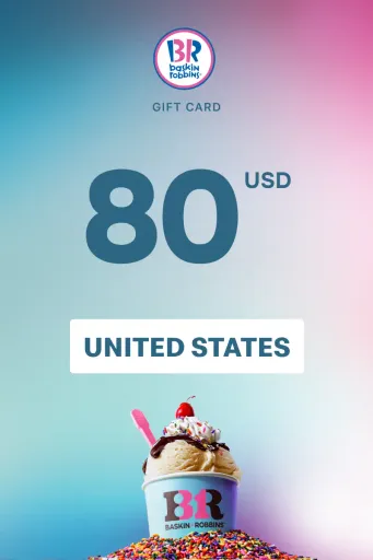 Product Image - Baskin Robbins 80 USD Gift Card (United States) - Digital Key