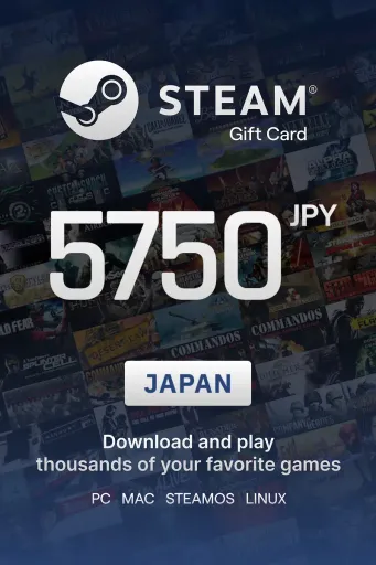 Steam Wallet 5750 JPY Gift Card (Japan) - Digital Key