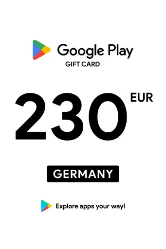 Google Play 230 EUR Gift Card (Germany) - Digital Key