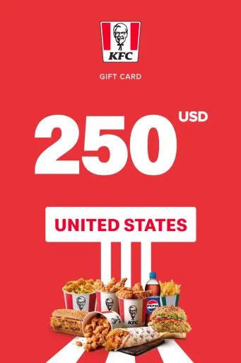 KFC 250 USD Gift Card (United States) - Digital Key