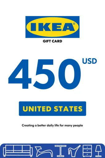 Ikea 450 USD Gift Card (United States) - Digital Key