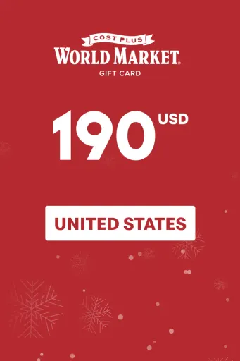Cost Plus World Market 190 USD Gift Card (United States) - Digital Key
