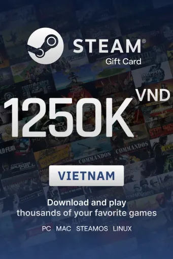 Steam Wallet 1250000 VND Gift Card (Vietnam) - Digital Key