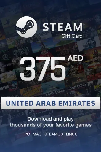 Steam Wallet 375 AED Gift Card (United Arab Emirates) - Digital key