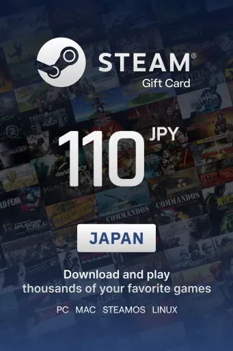Steam Wallet 110 JPY Gift Card (Japan) - Digital Key