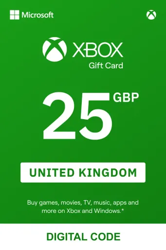 Xbox 25 GBP Gift Card (United Kingdom) - Digital Key