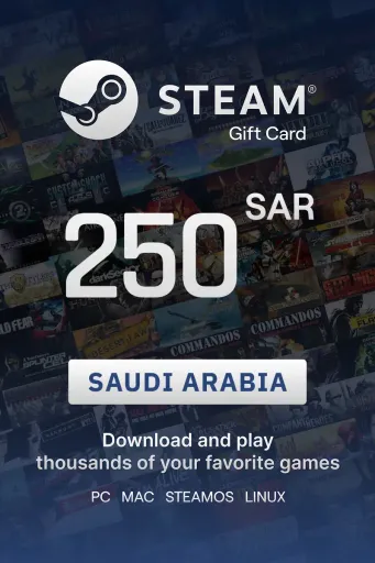 Steam Wallet 250 SAR Gift Card (Saudi Arabia) - Digital Key