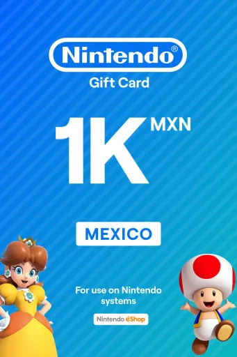 Product Image - Nintendo eShop 1000 MXN Gift Card (Mexico) - Digital Key