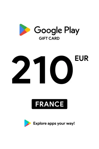 Google Play 210 EUR Gift Card (France) - Digital Key