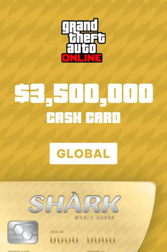 Grand Theft Auto Online: The Whale Shark Cash Card $3,500,000 (Global) (PC) - Rockstar - Digital Key