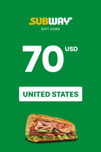 Subway 70 USD Gift Card (United States) - Digital Key