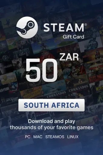 Steam Wallet 50 ZAR Gift Card (South Africa) - Digital Key