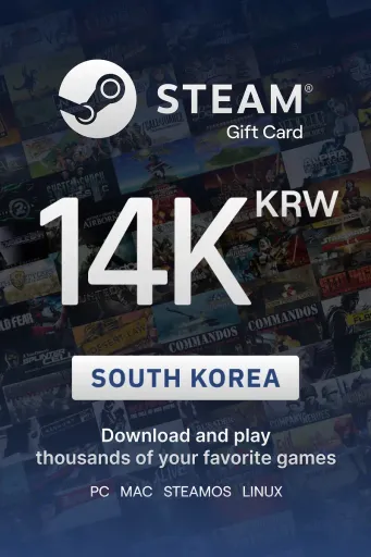Steam Wallet 14000 KRW Gift Card (South Korea) - Digital Key