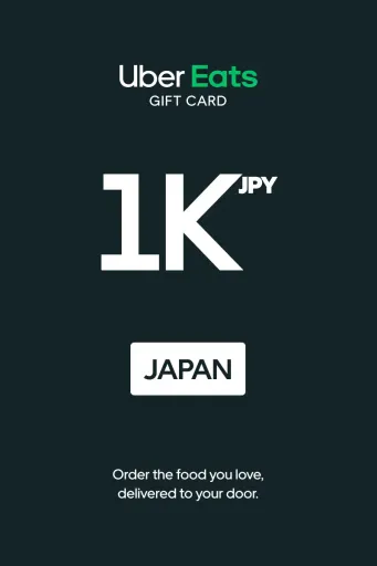 Uber Eats 1000 JPY Gift Card (Japan) - Digital key