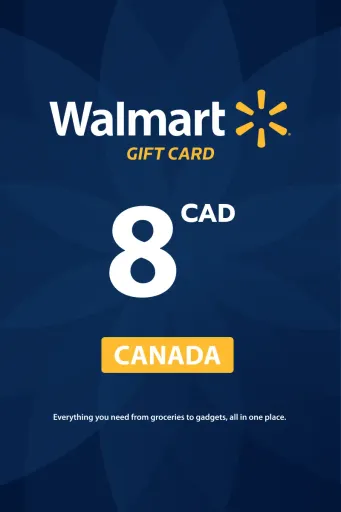 Walmart 8 CAD Gift Card (Canada) - Digital Key