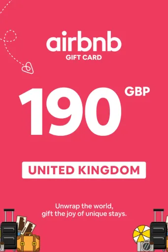 Product Image - Airbnb 190 GBP Gift Card (United Kingdom) - Digital Key
