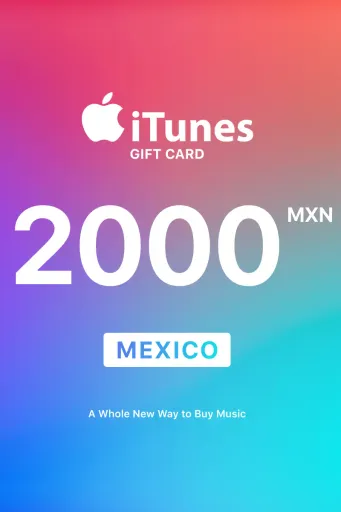 Apple iTunes 2000 MXN Gift Card (Mexico) - Digital Key