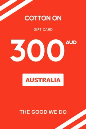 Cotton On Group 300 AUD Gift Card (Australia) - Digital Key