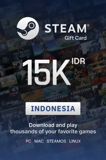 Steam Wallet 15000 IDR Gift Card (Indonesia) - Digital key