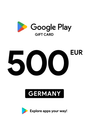 Google Play 500 EUR Gift Card (Germany) - Digital Key