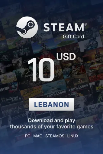 Steam Wallet 10 USD Gift Card (Lebanon) - Digital Key