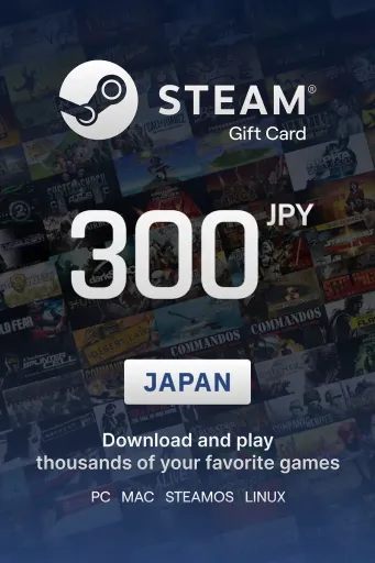 Steam Wallet 300 JPY Gift Card (Japan) - Digital Key