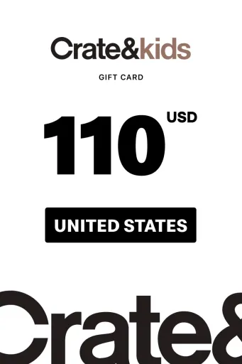 Crate & Kids 110 USD Gift Card (United States) - Digital Key
