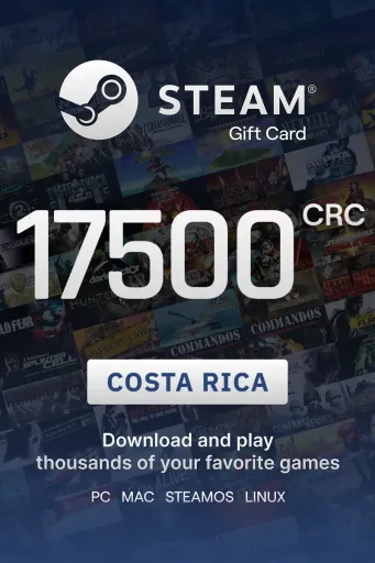 Steam Wallet 17500 CRC Gift Card (Costa Rica) - Digital Key