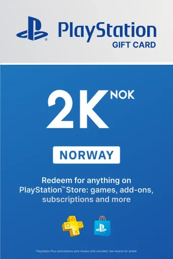 PlayStation Store 2000 NOK Gift Card (Norway) - Digital Key