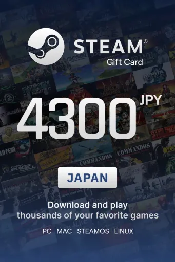 Steam Wallet 4300 JPY Gift Card (Japan) - Digital Key