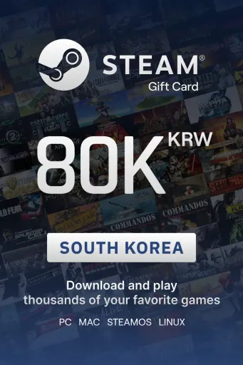 Steam Wallet 80000 KRW Gift Card (South Korea) - Digital Key