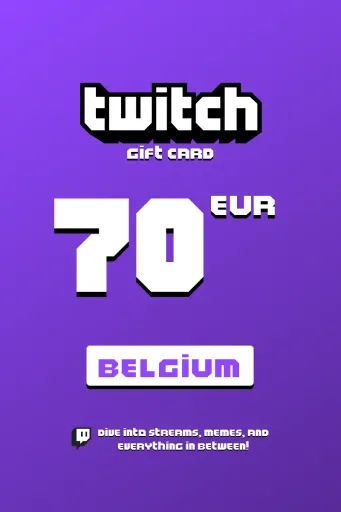 Twitch 70 EUR Gift Card (Belgium) - Digital Key