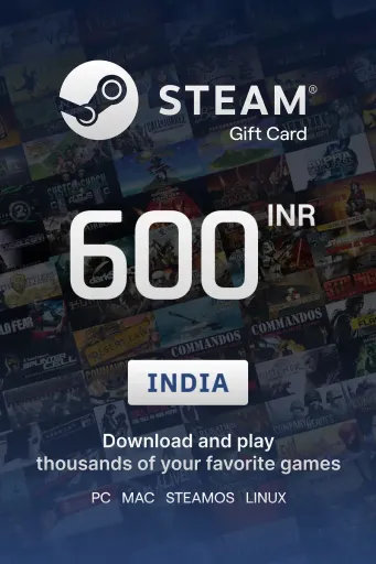 Steam Wallet 600 INR Gift Card (India) - Digital Key