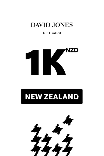 David Jones 1000 NZD Gift Card (New Zealand) - Digital Key