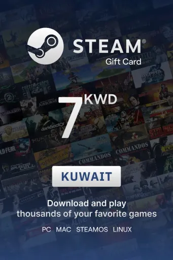 Steam Wallet 7 KWD Gift Card (Kuwait) - Digital Key