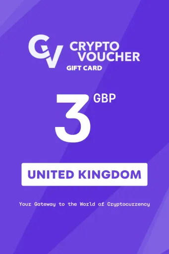 Crypto Voucher 3 GBP Gift Card (United Kingdom) - Digital Key