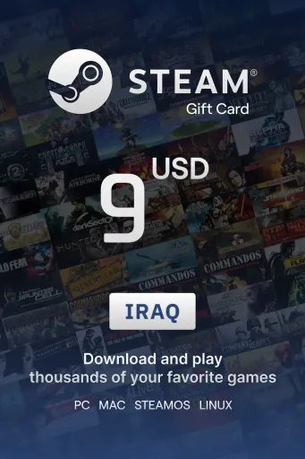 Steam Wallet 9 USD Gift card (Iraq) - Digital Key