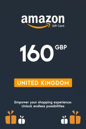 Amazon 160 GBP Gift Card (United Kingdom) - Digital Key
