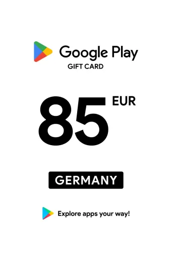 Google Play 85 EUR Gift Card (Germany) - Digital Key