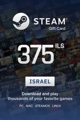 Steam Wallet 375 ILS Gift Card (Israel) - Digital Key