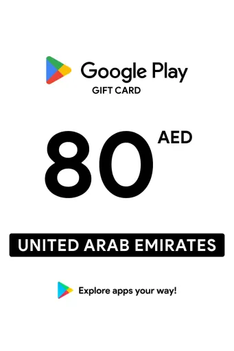 Google Play 80 AED Gift Card (United Arab Emirates) - Digital Key