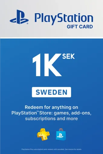 PlayStation Store 1000 SEK Gift Card (Sweden) - Digital Key