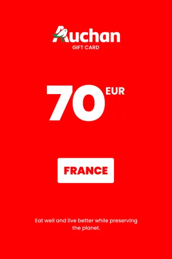Auchan 70 EUR Gift Card (France) - Digital Key