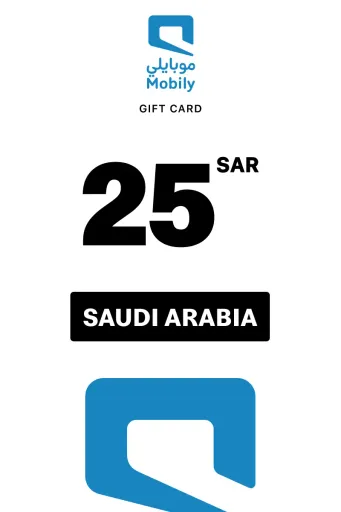 Mobily Card 25 SAR Gift Card (Saudi Arabia) - Digital Key