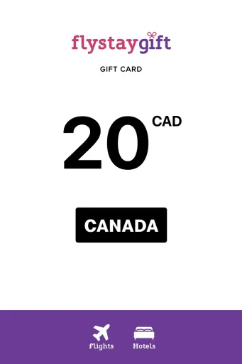 Flystay Gift 20 CAD Gift Card (Canada) - Digital Key