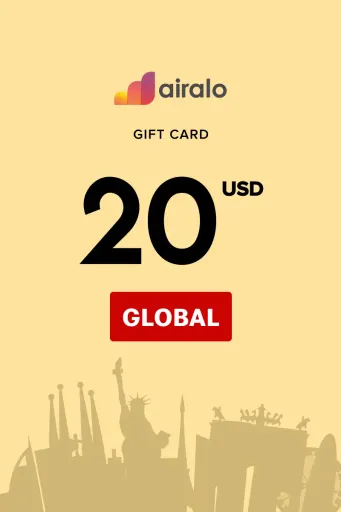Airalo 20 USD Gift Card (Global) - Digital Key